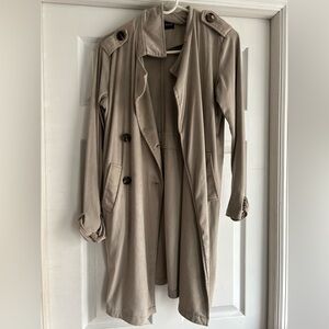 Kendall & Kylie Tan Suede Coat